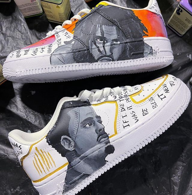 j cole custom air force 1