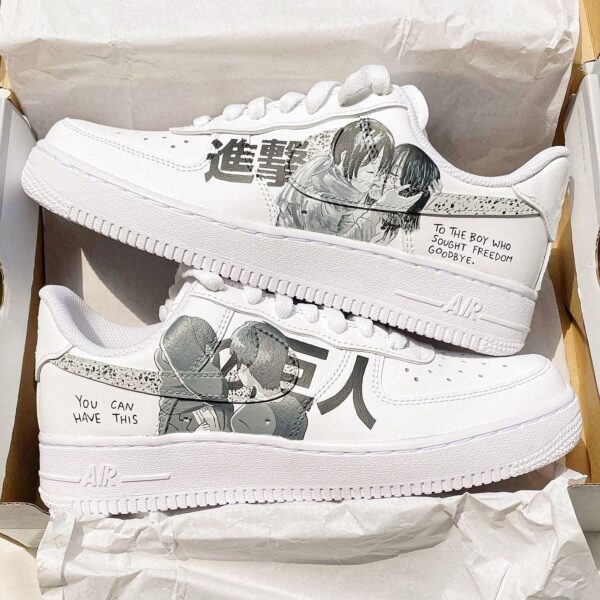 Attack on Titan - Mikasa and Eren Air Force 1 Custom